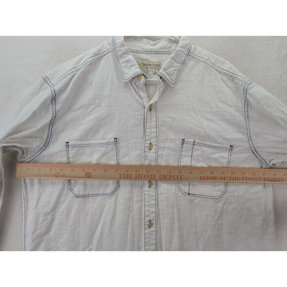 The Territory Ahead White 100% Cotton Button Down Long Sleeve Shirt Size XL - Picture 7 of 14